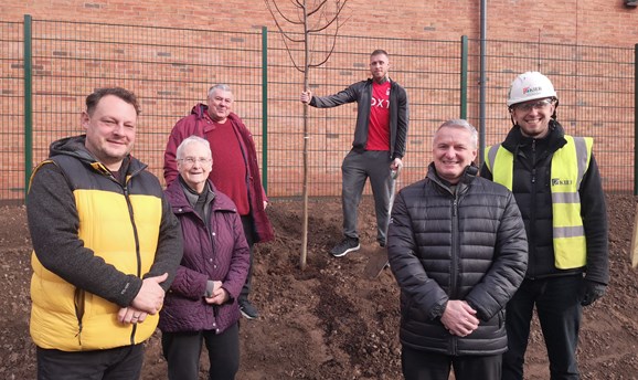 Ashfield Councillors at the tree planting ceremony
