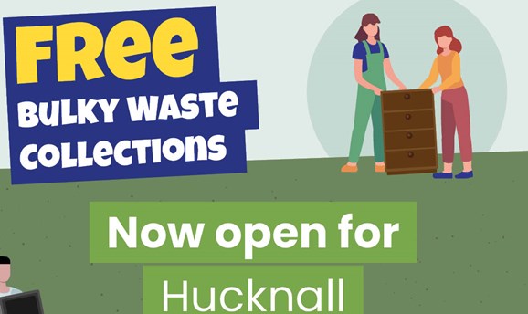 Hucknall’s free bulky waste collections now ready for bookings  