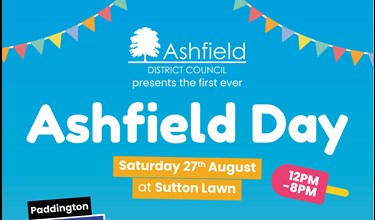 Ashfield District Council presents the first ever Ashfield Day at Sutton Lawn on Saturday 27 August