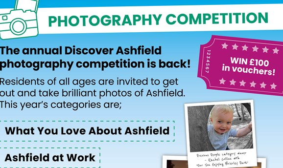 Photography competition - the annual Discover Ashfield photography competition is back.