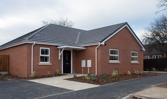 A new build bungalow in Sutton 